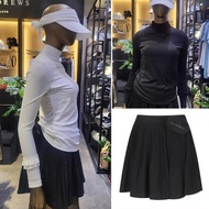 23 original orders new golf clothing women's slim fit lace sleeves stand-up collar top golf delivery small bag pleated skirt J.LINDEBERG Titleist DESCENNTE Korean Uniqlo ✕