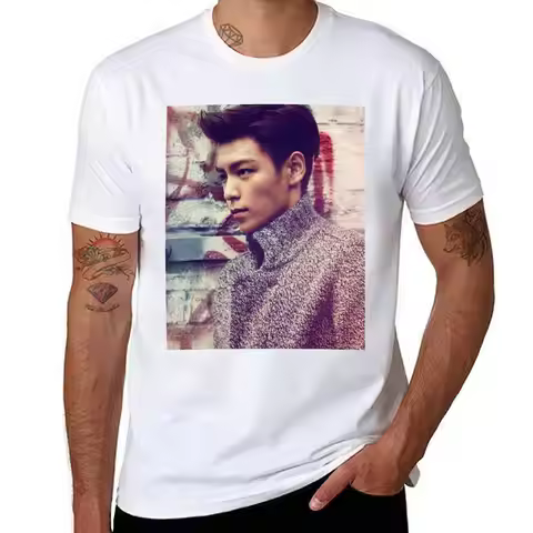 TOP BigBang Kpop Korea Choi Seung Hyun T-Shirt t shirt men 100% cotton luxury brand t shirt personal
