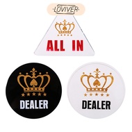 [Loviver] Acrylic All-in Poker Dealer Chip / Card Protector Bounty Tournament Coin