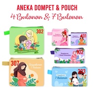 Dompet Souvenir Tasyakuran 4 Bulanan dan 7 Bulanan Ibu Hamil Dompet Pouch Mini Wallet Souvenir