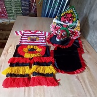 [Termurah!!!] Paket Mainan Barongan Anak | Barongan Fullset anak | Barongan Devil Full set | Setelan Barongan Mainan Anak