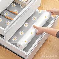1 Roll Daisy Design Waterproof Cabinet Rack Pad-Easy-to-Clean Plastic Pad, Waterproof Oil-Proof Anti