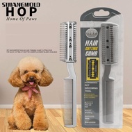 SIJIANGMOLD Dog Razor Comb, Durable and Safe Pet Razor Comb, Multifunctional Cleaning Brush for Pets