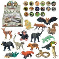 Ear Early Education Toys Animal with Card Wild Animal Box 16 Jungle Simulation Solid Set Static Only