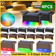 💡4 PCS Solar Stair Light Waterproof Outdoor Garden LED Light Lampu Fence Light Solar Stairs Light Pa
