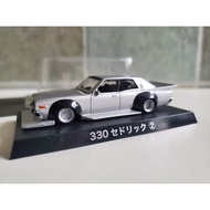 Qingdao Club 1/64 Nissan 330 Cedric Cedric Modified Wide Body Low-Lying Body Metallic Silver Good Pa