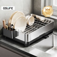 GSlife Multi-Purpose Stainless Steel Dish Holder Chopsticks And Bowl Storage
