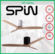 Spin Quincy Espada (Oak Blade) 43" / 52" / 60" DC Ceiling Fan with Optional LED