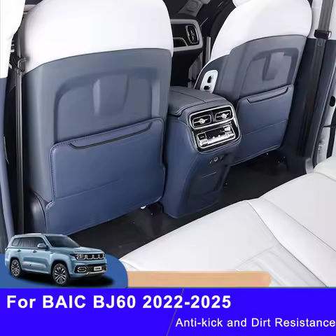 Car Seat Back Pad Anti-Kick Armrest Box Protector Cushion for BAIC Beijing BJ60 2022 - 2024 2025 Ant