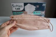 MASKER SOFTIES 3D MASK SURGICAL - 4PLY