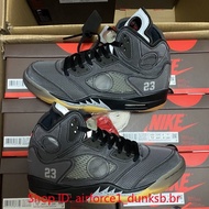 2025 Air Jordan 5 Retro Off putih hitam CT8480 001