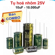 Combo - Capacitor, 25V pin aluminum capacitor