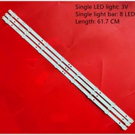 Asanzo 32S900 32HD931 - Set of 3 bars with 8 LEDs 3v for Asanzo 32S900 K320WD14C026 TV