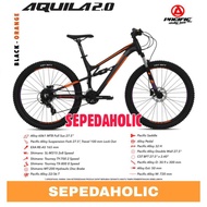 Sepeda Gunung 27.5 Inch MTB PACIFIC AQUILA 2.0 Alloy Full Suspensi Hidrolik 16 Speed BONUS