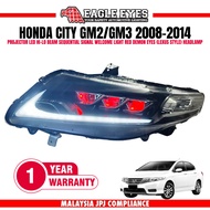 HONDA CITY GM2/GM3 2008-2014 LED PROJECTOR HI-LO BEAM SEQUENTIAL SIGNAL WELCOME LIGHT DEMON EYES DYN