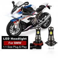 1/2PCS For BMW S1000R 2015 2016 2017 2018 2019 H7 H11 LED Motorcycle Headlight Bulb Plug & Play High