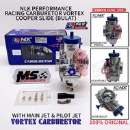 NLK Performance Vortex Racing Carburetor CVR Cooper Slide (Slide Bulat) 28MM/30MM/32MM/34MM/35MM