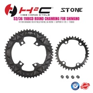 STONE 110BCD ROUND CHAINRING FOR SHIMANO 105 R7100 UT R8100