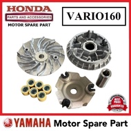 HONDA VARIO160 FRONT PULLEY SET 0 DEPAN PULLEY FAN KIPAS ROLLER WEIGHT KACANG VARIO-160 VARIO 160 HO