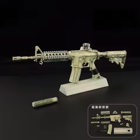 1:3 Ghost 9 Gun Miniature AR15 Rifle Sniper Model Assemble Disassemble Build Kit Collectible Gifts V