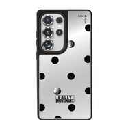CaseClub เคสคลับ เคส กระจก เคส ซัมซุง เคส Samsung ลาย Rally RM Dot ลายจุด RM สำหรับ Galaxy S25 Ultra