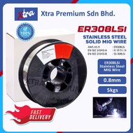 ER308LSI STAINLESS STEEL SOLID MIG WIRE - 0.8MM (5KG/SPOOL) #308LSI #MIG Wire #5KG #0.8MM #STAINLESS