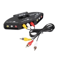 EWA 3 Port AV Composite + Audio RCA Selector AV Switch Splitter