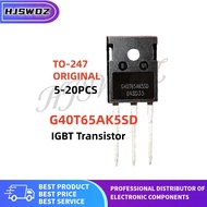 5PCS  G40T65AK5SD CRG40T65AK5SD TO-247 IGBT tube 40A 650V for welding machines chip ic 4YIQ