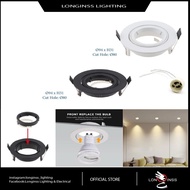 LED Eyeball Spotlight Casing Round Gu10 Holder ( White / Black )