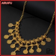 AIRUIFU Tassel Necklace, Bohemian Style Vintage Coin Necklace, High Quality Versatile Bohemian Neckl