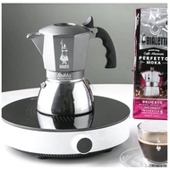 BIALETTI Stainless Steel Pressurized Diverter Current Electric Fire Moka Pot IH Induction Cooker~Cry