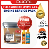 DUCAL OTX FULLY SYNTHETIC 5W30  ENGINE OIL 7L 4X4 CK4/SN API CK4/SN (FREE ENGINE FLUSH & OIL TREATME