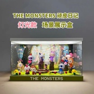 Light Box LED Cover Art toy Show the monsters labubu Acrylic Clear Model Cabinet