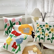 Pillow Case 45x45cm Cushion cover 45x45cm Thick Canvas Fabric Embroidery Craft