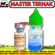 MEDIVAC ND LASOTA DOSES 50 TAILS + SOLVENT - Vaccine Nd Lassota Chicken Newcastle Disease Tetelo Vac