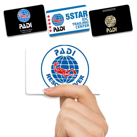PADI Credit Card Skin Stickers For VISA Bank Bus Metro Access Card Protective Film Cover Sticker Dec