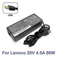 20V 4.5A 90W USB Power Adapter Laptop Charger Compatible with Lenovo Thinkpad T440 Z510 G510 E431 G4