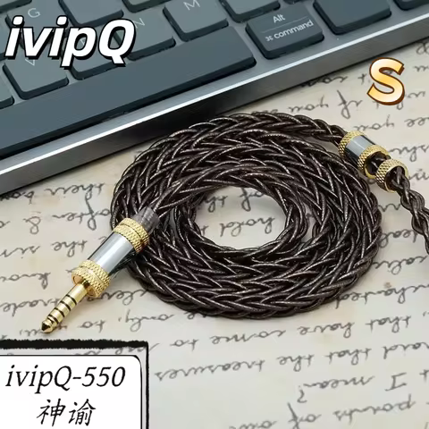 ivipQ-550 Flagship Class HiFi earphones/Headphone Upgrade Cable For HD650 HD800 4PIN XLR Dan Clark H