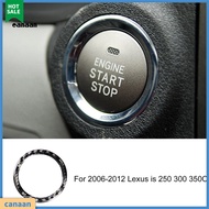 canaan|  Carbon Fiber Engine Start Stop Button Sticker Trim Cover for LEXUS IS250 300 350C 2006-2012