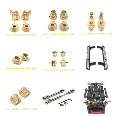 Wltoys 104006 104010 104020 104026 HB R1001 R1002 R1003 RC 1/10 Remote control car Metal upgrade par