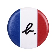 agnes b-Red/Blue/White Cursive b. logo Small Badge