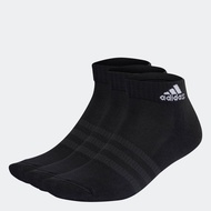 adidas Lifestyle & Basketball Cushioned Sportswear Ankle Socks 3 Pairs Unisex Black IC1277