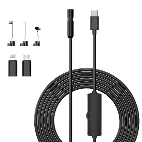 3 in 1 Phone Direct Endoscope Single Dual 1080P Camera for iPhone/Type-C/Android IP67 Waterproof Bor