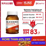 Blackmores Calcium + Magnesium + Vitamin D3 200 Tablets Help Maintain Bone Mineralisation & Strength