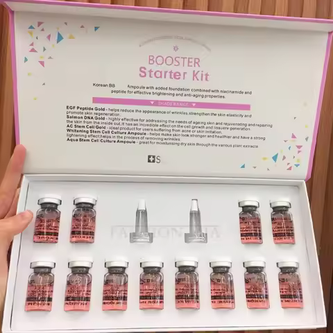 Korea 8ml Face BB Cream Aqua Skin Booster Serum Kit Whitening Rejuvenation Moisturizing Firming Beau