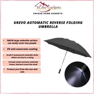 Xiaomi 90FUN UREVO Automatic Reverse Folding Umbrella LED Luminous Windproof Wind Resistant Umbrella