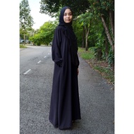 Jubah Muslimah Murah Jubah Hawa Ironless Size XS to 6XL