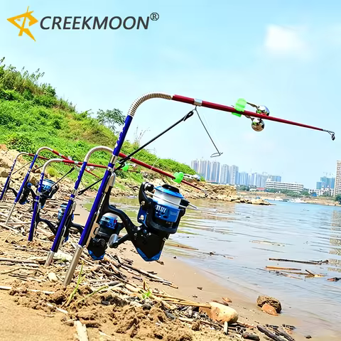 Automatic Telescope Fishing Rod 63cm High Quality with Reel Set Sea River Pool Fish Pole Holders Sta
