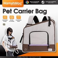 HamshMoc Dog Cat Backpack Carrier Two Ways To Carry Ventilation Window Portable Travel Bag Under 7kg