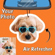 1pc Custom Car Air Freshener, Custom Photo Freshener With 9 Scents, Customizable Car Decoration, Per